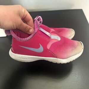 Nike Flex Runner Toddler Girls 11C Pink Slip On Sneakers